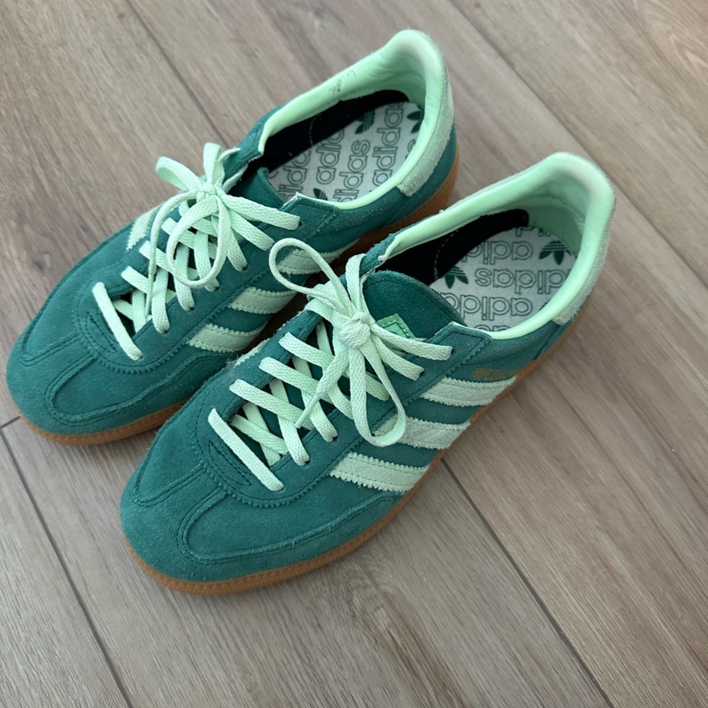 Adidas Handball Spezial Collegiate Green Suede Sneakers